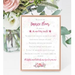 weddingsignsdancefloorrulesfloral.png